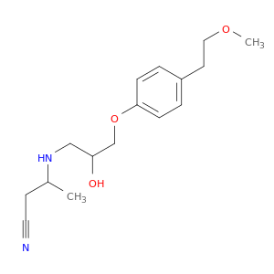 Butanenitrile, 3-[[2-hydroxy-3-[4-(2-methoxyethyl)phenoxy]propyl]amino]-