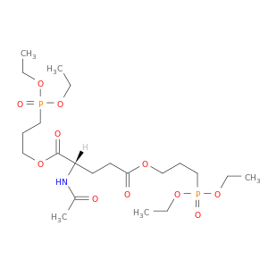 Glutamic acid, N-acetyl-, bis[3-(diethoxyphosphinyl)propyl] ester