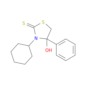 2-Thiazolidinethione,3-cyclohexyl-4-hydroxy-4-phenyl-