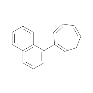 Cycloheptatrienylium, (1-naphthalenyl)-