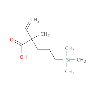 Pentanoic acid, 2-ethenyl-2-methyl-5-(trimethylsilyl)-