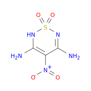 2H-1,2,6-Thiadiazine-3,5-diamine, 4-nitro-, 1,1-dioxide