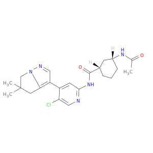 (1S,3R)-3-乙酰氨基-N-[5-氯-4-(5,5-二甲基-4,6-二氢吡咯并[1,2-b]吡唑-3-基)吡啶-2-基]环己烷-1-甲酰胺