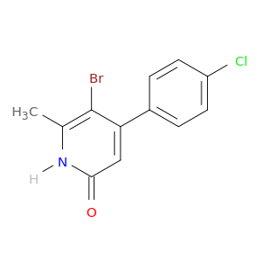 2(1H)-Pyridinone, 5-bromo-4-(4-chlorophenyl)-6-methyl-