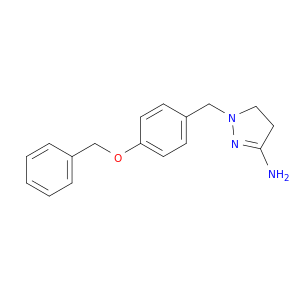 1H-Pyrazol-3-amine, 4,5-dihydro-1-[[4-(phenylmethoxy)phenyl]methyl]-