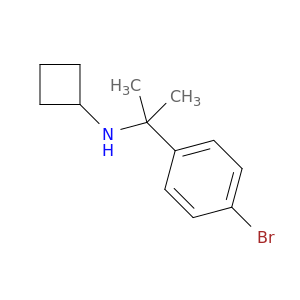 N-[2-(4-bromophenyl)propan-2-yl]cyclobutanamine