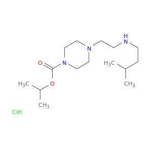 1-Piperazinecarboxylicacid, 4-[2-[(3-methylbutyl)amino]ethyl]-, 1-methylethyl ester, hydrochloride(1:1)
