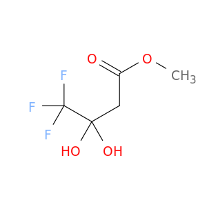 Butanoic acid, 4,4,4-trifluoro-3,3-dihydroxy-, methyl ester