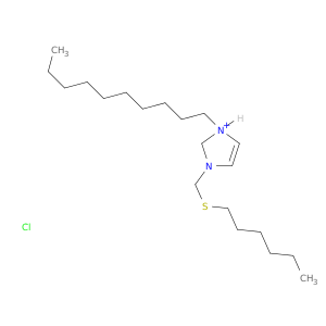 1H-Imidazolium, 1-decyl-3-[(hexylthio)methyl]-, chloride