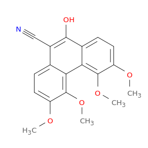 9-Phenanthrenecarbonitrile, 10-hydroxy-3,4,5,6-tetramethoxy-
