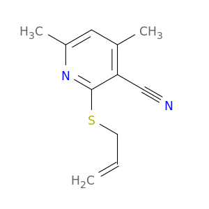 3-Pyridinecarbonitrile,4,6-dimethyl-2-(2-propen-1-ylthio)-