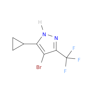 4-溴-3-环丙基-5-(三氟甲基)-1H-吡唑