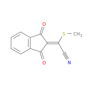 Acetonitrile, (1,3-dihydro-1,3-dioxo-2H-inden-2-ylidene)(methylthio)-