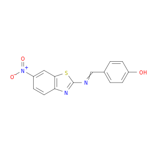 Phenol, 4-[[(6-nitro-2-benzothiazolyl)imino]methyl]-