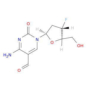 Cytidine, 2',3'-dideoxy-3'-fluoro-5-formyl-