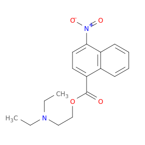 2-(diethylamino)ethyl 4-nitronaphthalene-1-carboxylate