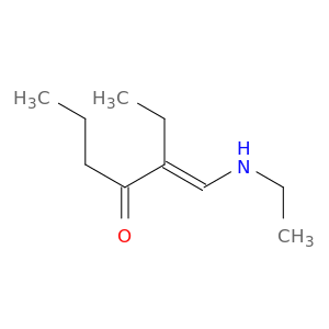 4-Heptanone, 3-[(ethylamino)methylene]-, (E)-