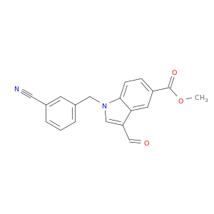 1-(3-CYANO-BENZYL)-3-FORMYL-1H-INDOLE-5-CARBOXYLIC ACID METHYL ESTER