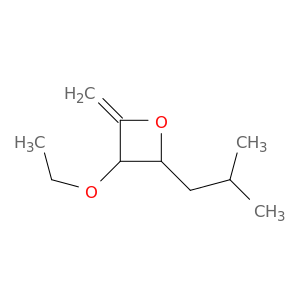 Oxetane, 3-ethoxy-2-methylene-4-(2-methylpropyl)-