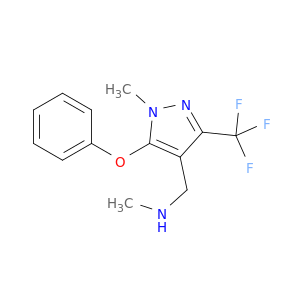 N-METHYL-[1-METHYL-5-PHENOXY-3-(TRIFLUOROMETHYL)-1H-PYRAZOL-4-YL]METHYLAMINE