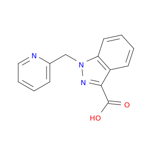 1H-Indazole-3-carboxylic acid, 1-(2-pyridinylmethyl)-