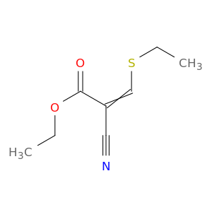 2-Propenoic acid, 2-cyano-3-(ethylthio)-, ethyl ester