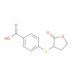 4-[(2-Oxooxolan-3-yl)sulfanyl]benzoic acid