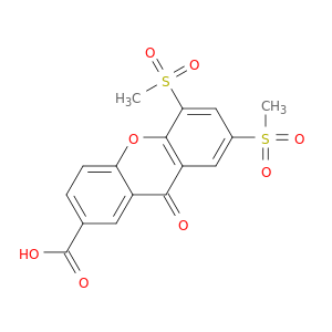 9H-Xanthene-2-carboxylic acid, 5,7-bis(methylsulfonyl)-9-oxo-