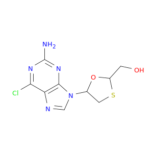 1,3-Oxathiolane-2-methanol,5-(2-amino-6-chloro-9H-purin-9-yl)-, (2S-cis)- (9CI)