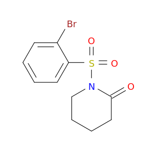 2-Piperidinone, 1-[(2-bromophenyl)sulfonyl]-