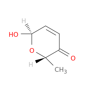 2H-Pyran-3(6H)-one, 6-hydroxy-2-methyl-, (2S,6R)-