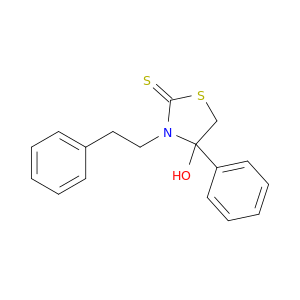 2-Thiazolidinethione,4-hydroxy-4-phenyl-3-(2-phenylethyl)-