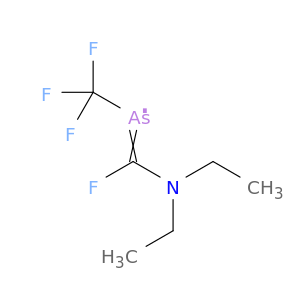Ethanamine, N-ethyl-N-[fluoro[(trifluoromethyl)arsinidene]methyl]-