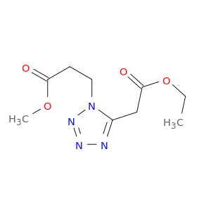1H-Tetrazole-1-propanoic acid, 5-(2-ethoxy-2-oxoethyl)-, methyl ester