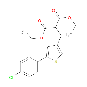 Propanedioic acid, [[5-(4-chlorophenyl)-3-thienyl]methyl]-, diethyl ester