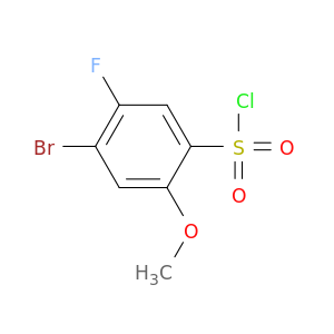 4-bromo-5-fluoro-2-methoxybenzene-1-sulfonyl chloride