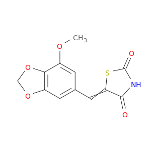 2,4-Thiazolidinedione, 5-[(7-methoxy-1,3-benzodioxol-5-yl)methylene]-