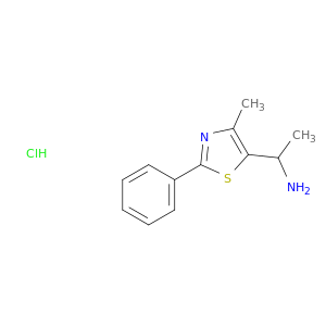 1-(4-Methyl-2-phenyl-1,3-thiazol-5-yl)ethan-1-amine Hydrochloride