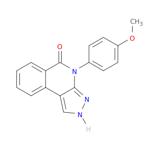 5H-Pyrazolo[3,4-c]isoquinolin-5-one, 2,4-dihydro-4-(4-methoxyphenyl)-