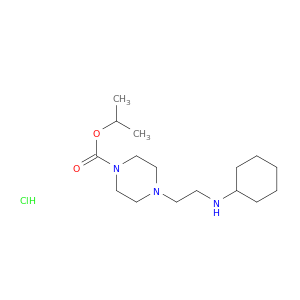 1-Piperazinecarboxylicacid, 4-[2-(cyclohexylamino)ethyl]-, 1-methylethyl ester, hydrochloride (1:1)