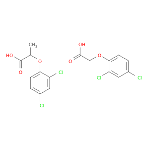 Propanoic acid, 2-(2,4-dichlorophenoxy)-, mixt. with (2,4-dichlorophenoxy)acetic acid