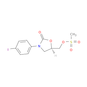 2-OXAZOLIDINONE, 3-(4-IODOPHENYL)-5-[[(METHYLSULFONYL)OXY]METHYL]-, (5R)-