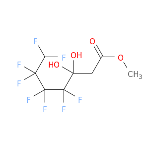 Heptanoic acid, 4,4,5,5,6,6,7,7-octafluoro-3,3-dihydroxy-, methyl ester