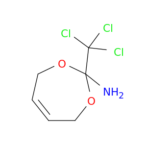 1,3-Dioxepin-2-amine, 4,7-dihydro-2-(trichloromethyl)-