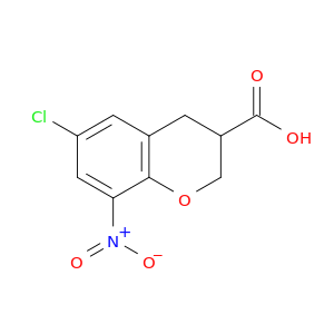 6-Chloro-8-nitro-3,4-dihydro-2H-1-benzopyran-3-carboxylic Acid