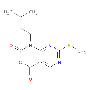 1-Isopentyl-7-(methylthio)-1H-pyrimido[4,5-d][1,3]oxazine-2,4-dione