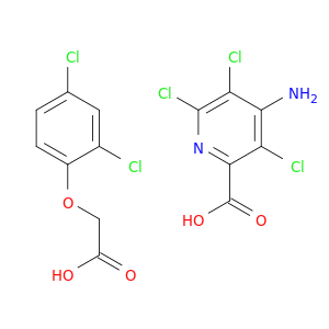 4-amino-3,5,6-trichloro-pyridine-2-carboxylic acid; 2-(2,4-dichlorophenoxy)acetic acid