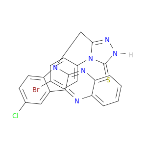 3H-1,2,4-Triazole-3-thione,4-(4-bromophenyl)-5-[(9-chloro-6H-indolo[2,3-b]quinoxalin-6-yl)methyl]-2,4-dihydro-