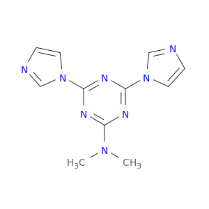 1,3,5-Triazin-2-amine,4,6-di-1H-imidazol-1-yl-N,N-dimethyl-