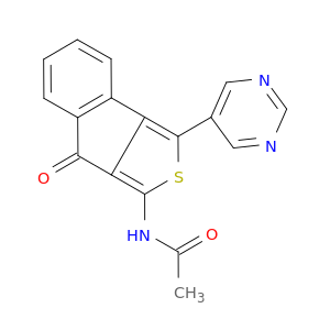1-Amino-3-(pyrimidin-5-yl)-8H-indeno[1,2-c]thiophen-8-one